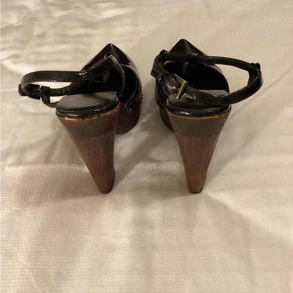 Prada T-strap Wooden Clogs - Picture 6 of 12